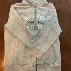 Grey Abercrombie Zip Up